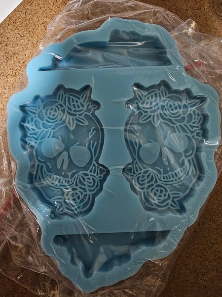 Straw Topper Sugar Skull