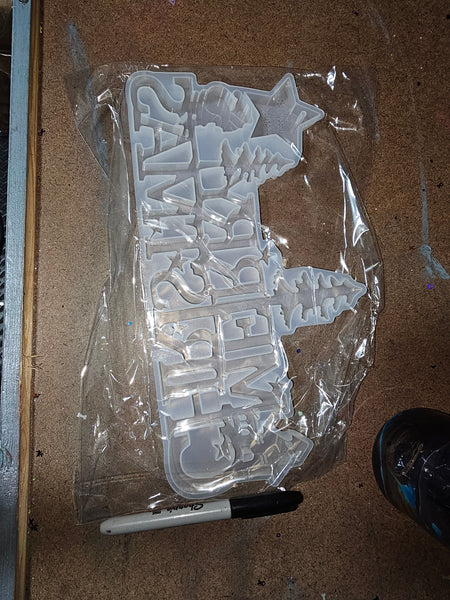 Merry Christmas Decor Sign Mold