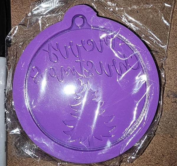 Merry Christmas Ornament Mold