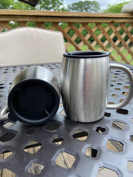 Rhinestone Sequin 14 oz Tumbler Mug with Handle