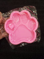 Pawprint Keychain with heart