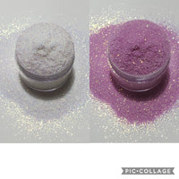 White - Purple UV Glitter