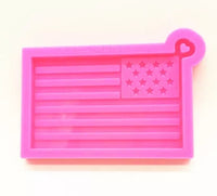 American Flag Keychain