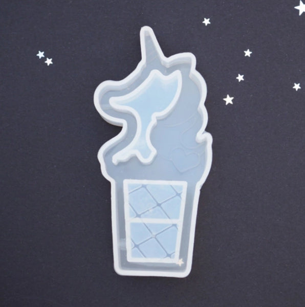 Small Shaker Mold - Unicorn Ice Cream Cone