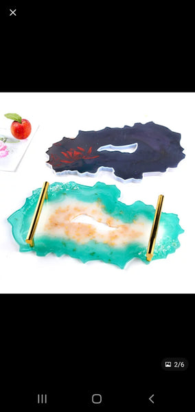 Irregular Geode Tray Mold