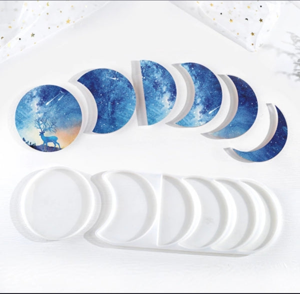 Phases of the Moon Coaster Mold